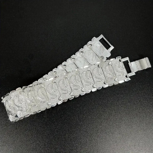 Delicate Vintage Men's Titanium Plated Creative Dragon Pattern Bracelet